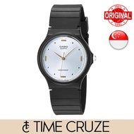 [Time Cruze] Casio MQ-76 Analog Quartz Black Resin Strap Silver Pattern Dial Women Watch MQ-76-7A1LD