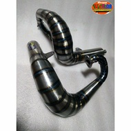 MESIN GOPED MINI GP 50-63CC EXHAUST SUPER CLEAN SOUND RUST PLATE MATERIAL PNP GOPED 50CC, 63CC RIGHT