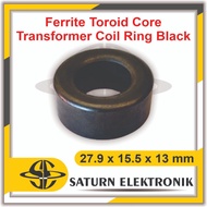 Black Ferrite Core Round Ferrite Toroid Inductor Diameter 27.9 mm