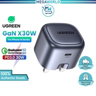 UGREEN 30W GaN Foldable Charger PD Fast USB Type C Travel Charger USB C PD3.0 QC3.0 Quick Charging i