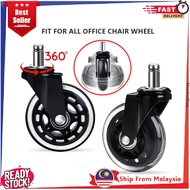 1PC Office Swivel Chair Roller Casters Replacement Wheels 3 inch