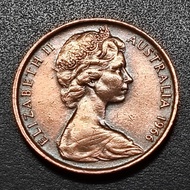 QE II Filled Lizard 2 Cent 1966