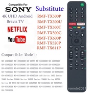 ใหม่ RMF-TX500P รีโมตควบคุม แบบเปลี่ยน (ไม่มีฟังก์ชั่นเสียง) สําหรับ Sony TV KD-43X8000H KD-49X8000H