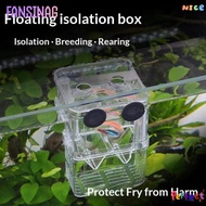 FANSINAG Aquarium Breeder Box, Acrylic Hatching Function Fish Breeding Box,  Transparent Space Separ