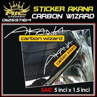 Akana Carbon Wizard Sticker