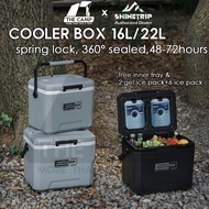 Shinetrip Cooler Box Portable Ice Box 16L 22L Spring Locking 72 hours Cooling Outdoor Camping Peti A