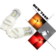 2x RED/White/Yellow W21/5W 7443 7440 7441 7444 992 T20 80W High Power Backup Reverse Turn Signal Led