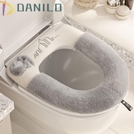 DANILO1 Toilet Seat Cover, Plush Elephant Toilet Mat, Universal Warm Comfortable Washable Winter Toilet Seat Mat Bidet Cover