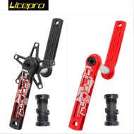 Original Lp Litepro Set Edgepro Crank Set 130bcd Size 170mm 172.5mm Bicycle Accessories FNHON BLAST GUST DAHON SP8 412 Folding Bicycle Road Bike Bicycle Hollow Model