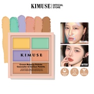 KIMUSE Cream Concealer & Contour Palette Multi-function Makeup Correcting Concealer Six Color