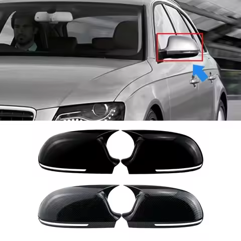 Car Rearview Cover Protect Side Mirror Cover Rearview Side Mirror Cover For Audi B8 A4 A4 A5 2009-20
