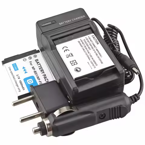 Probty 2Pcs NP-BD1 NP BD1 Battery + Dc Charger for Sony Cybershot DSC-T2 DSC-G3 DSC-T70 DSC-T75 DSC-