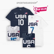 Basketball shirt Men Women NBA T shirt Basketball T-shirt USA Basketball 2021 T-shirt NBA Tshirt Bas