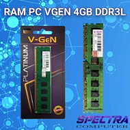 Ram DDR3 V-GeN 4GB 2RX8 PC3-12800U PLATINUM LongDimm