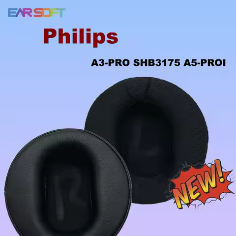 Earsoft Replacement Ear Pads Cushions for Philips A3-PRO SHB3175 A5-PROI Headphones Earphones Earmuf