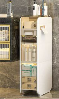 全新浴室夾縫櫃置物架收納亞克力免安裝廁所衛生間馬桶儲物櫃落地 w6821