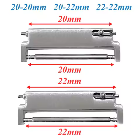 2pcs Watch Band Adapters 20mm To 20mm 22mm To 22mm 22mm To 20mm Quick Release Pins Connectors Watch 