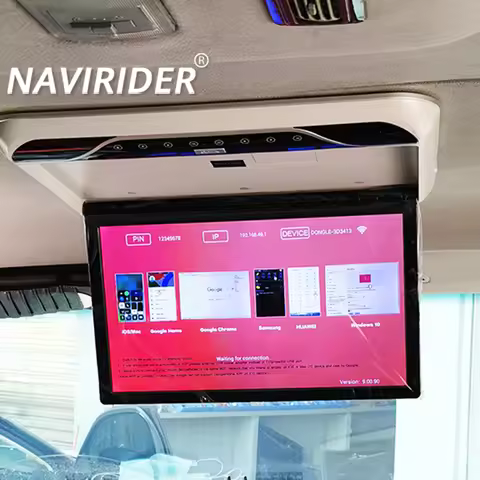 19inch MP5 Monitor For Toyota Alphard Vellfire 20 Roof Ceiling Monitor Multimedia Video Player Unive