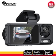 {NEW} 1080p wifi dash cam hd car dvr กับ ir night vision เลนส์สามเลนส์รถกล้องวิดีโอด้านหน้าด้านหลังภ