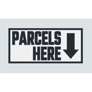 3D Printed Leave Parcel Here with Arrow Signage | HDB doorstep sign | Leave Packages Deliveries Parc