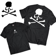 [READY STOCK XS-5XL] SKULL LOGO T-SHIRT  COTTON UNISEX T-SHIRT S~5XL