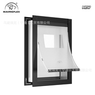 New Lightweight Aluminum Alloy Pet Door Hole Extendable Big Dog Free Two-way Inlet Out Cat Hole Dog 