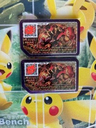 Pokémon Gaole Rush 4 寶可夢 5星 英文 貼紙版 原始固拉多 Primal Groudon 紅寶石 遊戲 卡 (冒險樂園 機出 正版 收藏咭 紫咭)