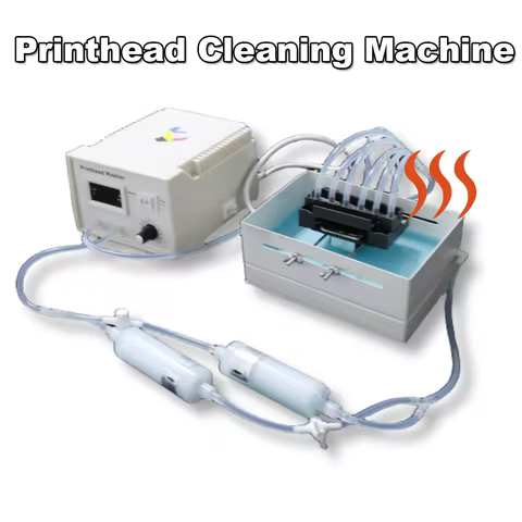 DTF Eco-Solvent UV Ink Printhead Cleaning Machine With Heating System For Epson XP600 I3200 I1600 L1