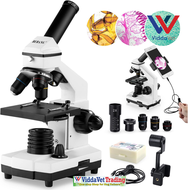 Microscope for Adults Kids 100X-2000X Microscopes Dual LED microscope camera 4k microscope for kids 