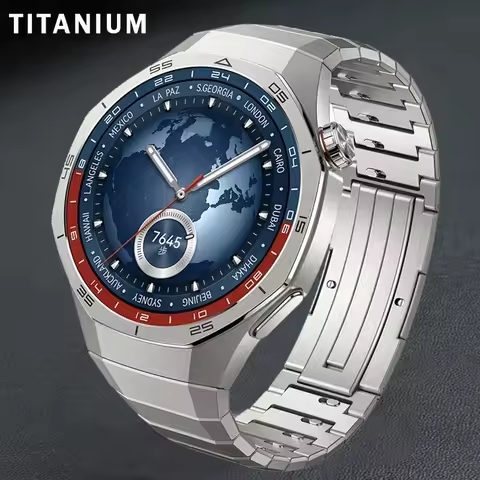 Original No Gaps Luxury Titanium Strap For Huawei Watch GT 5 Pro Metal Bracelet For Huawei Watch GT