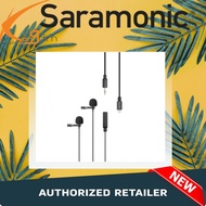 Saramonic LavMicro U1C Dual Omnidirectional Lavalier Microphone with Lightning Connector for iOS Dev