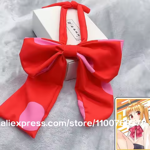 Anime Cospaly Costume Ijichi Nijika Ladies Bowknot Bow Tie BOCCHI THE ROCK! Women Accessory