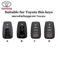 เคสกุญแจรถ toyota ปลอกกุญแจ camry corolla cross altis chr prius rav4 prado ปลอกกุญแจรถ toyota cross 