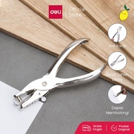 Single Hole Paper Punch / Pne Hole Punch Deli E0114 Metal Plier Punch 8 Sheets