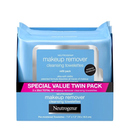 Neutrogena Makeup Remover Facial Cleansing Towelette SPECIAL VALUE TWIN PACK (50แผ่น) แผ่นเช็ดเครื่อ