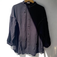 ERIKA BLOUSE - Blouse Jumbo Rayon TwillSMOKE LD 130 - Premium Rayon Twill Blouse