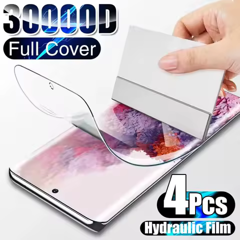 4Pcs Hydrogel Film Screen Protector For Samsung Galaxy S20 S21 S22 S23 S24 Plus Ultra FE Screen Prot