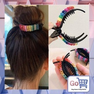 Go - F887 Beaded Hair Clips Fashion Hair Clips Wanita Hair Claw/s Hair Accessories/s