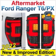 NEW Smoked Edition LED Tail Rear Lamp Lights For Ford Ranger Raptor T6/PX (Year 2018-2021) Lampu Belakang Kereta