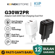 KiiP G30W Wall Charger Adaptor GaN 30W Fast Charging Head Charger Mini Travel Adapter