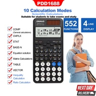 【SG stock】OSALO 991EX CW Scientific Calculator with 552 Functions and Display, Natural(1Year Local W