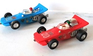 Formula 500 賽車模型 懷舊香港玩具.香港製造玩具 Made in Hong Kong Toy. 70年代玩具膠車仔賽車Plastic toy racing car 電磁車仔2部賽車
