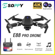 E88 Pro Drone with 4K HD Dual camera Drone remote Wifi FPV Foldable Professional Drone toy for kid