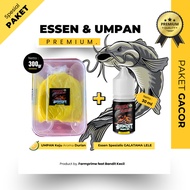 Farmprime X Bandit Catfish Essence Package (L) 30ml & Premium Ready-to-Use Bait 300g Durian Cheese (