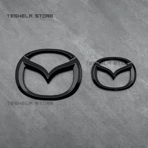 MX5 ND Black ABS Car Hood Front Bonnet Grill Rear Trunk Emblem Logo Badge Sticker For MAZDA MX5 ND M