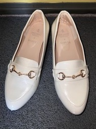 日本牌子米白色高踭樂福鞋 Rope Picnic Haruta Loafers