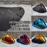 VISOR GRACSHAW SIANG MALAM GAIZER G838 / GEOMAX G555 / GENNEX G535 / XDOT G515 PURPLE FIRE ORANGE GO
