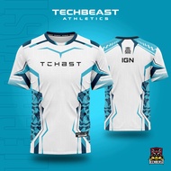 Techbeast Flow Esports Jersey T-shirt Full Sublimation ( CUSTOM TEAM NAME + IGN )