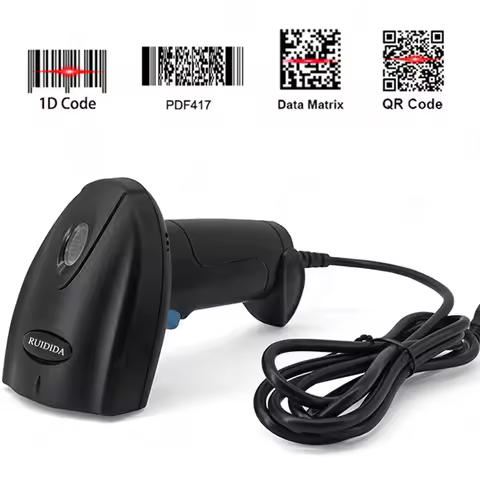 1D 2D Bar Reader Wired or Wireless or Bluetooth Bar Code Scanner Qr Code Datamatrix Code PDF417 Hand