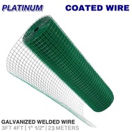 Per Roll | PVC Coated Welded Wire Mesh Screen | Chicken Wire | Salandra | Sold Per Roll 3ft 4ft